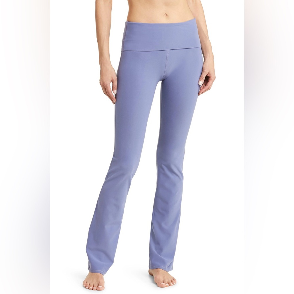 Alo Alosoft Foldover Bootcut Legging in Infinity Blue size S